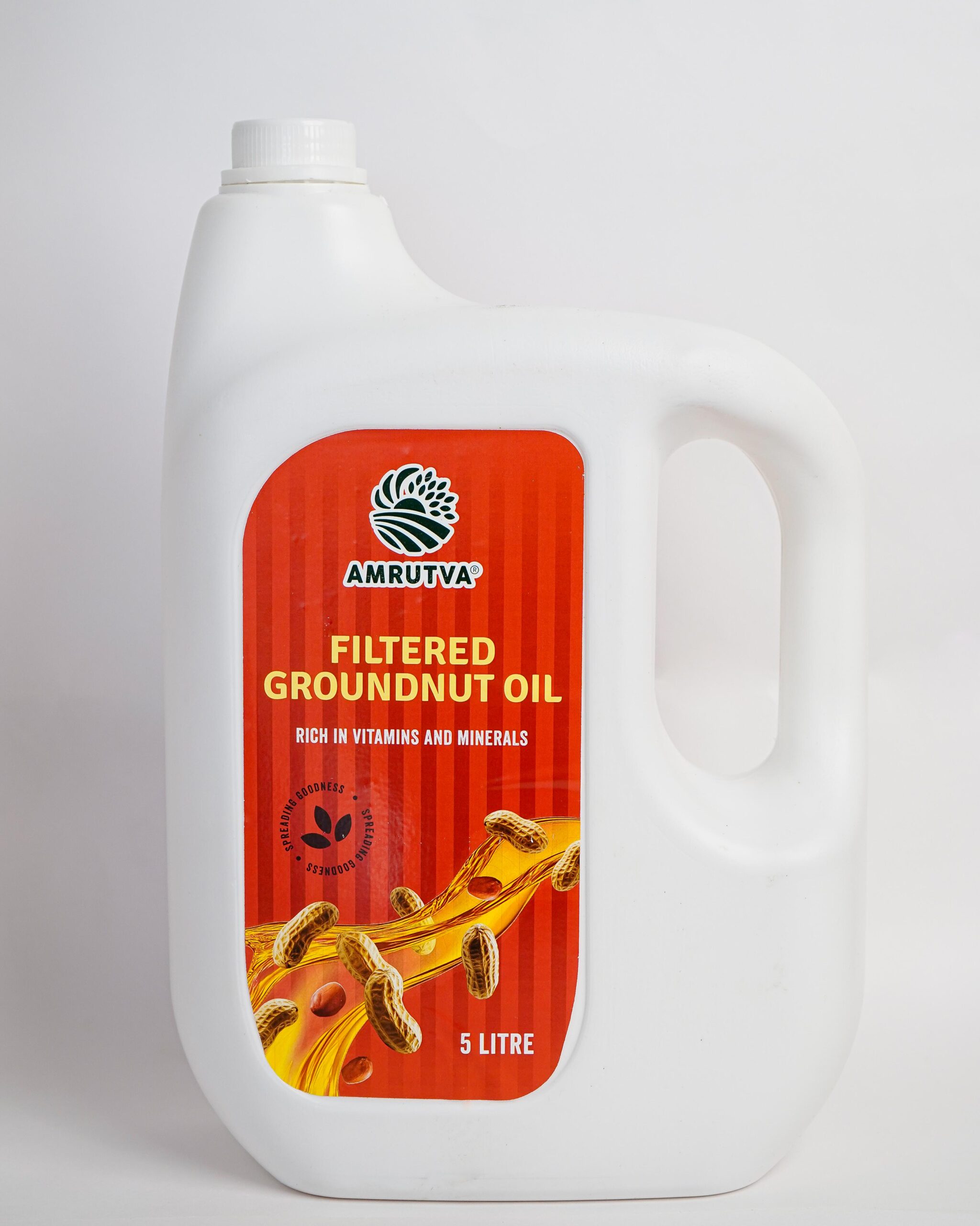 Amrutva Filtered Groundnut Oil in 5 Litre Jar - best cooking oil for you