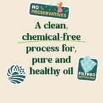 Amrutva Cold Pressed Groundnut Oil - A bottle of groundnut oil beside a bowl of peanuts.