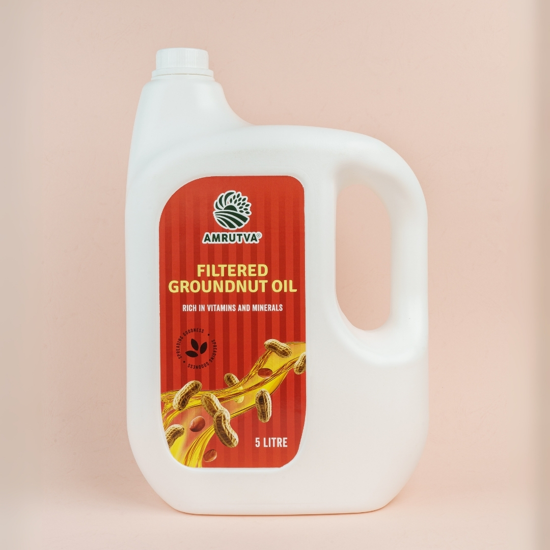 5 liter bottle of filtered groundnut oil pack of 1