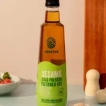Amrutva Cold Pressed filtered Sesame Oil - Rich in nutrients and ideal for cooking.