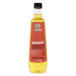Amrutva Cold Pressed Groundnut Oil made with premium Indian peanuts using traditional wooden kolhus/chekku. This groundnut oil is 100% natural; pure; and perfect for cooking back side of pet bottle