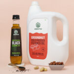 COLD PRESSED GROUNDNUTOIL 5 L OIL PACK WITH COLD PRESSED BLACK SESAME OIL 500 ML COMBO PACK