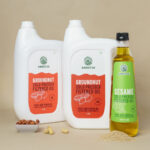 cold pressed sesame oil with cold pressed groundnut oil filtered combo