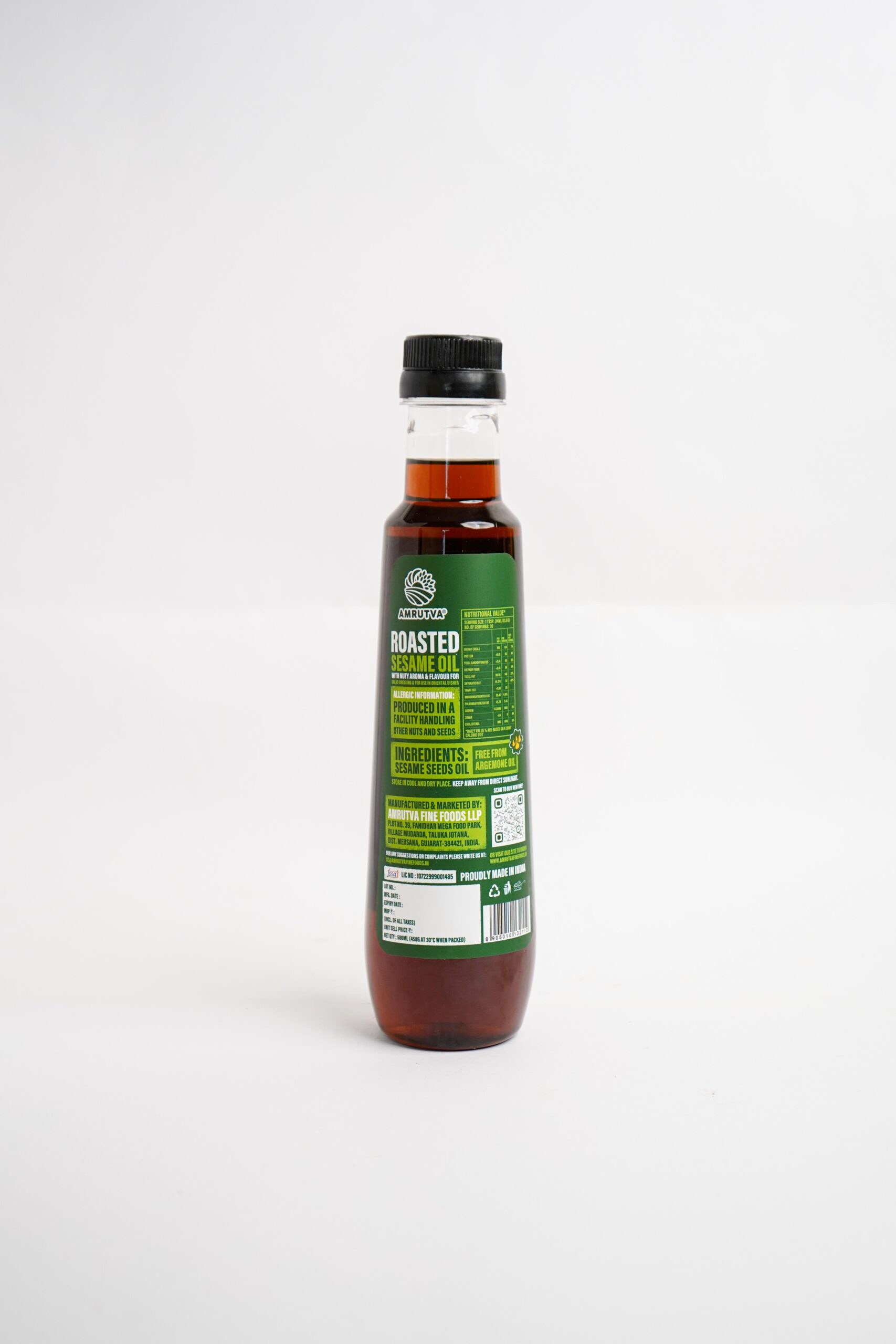 ROASTED SESAME OIL 500 ML BACK