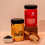 Amrutva Tahini Combo: White and black tahini paste made from stone-ground sesame seeds.