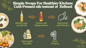 Simple Swaps For Healthier Kitchen: Cold-Pressed oils instead of Refined